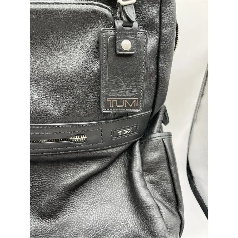 Tumi Laredo Dillon Backpack Vintage Discontinued Black Luxury Nappa Leather RARE